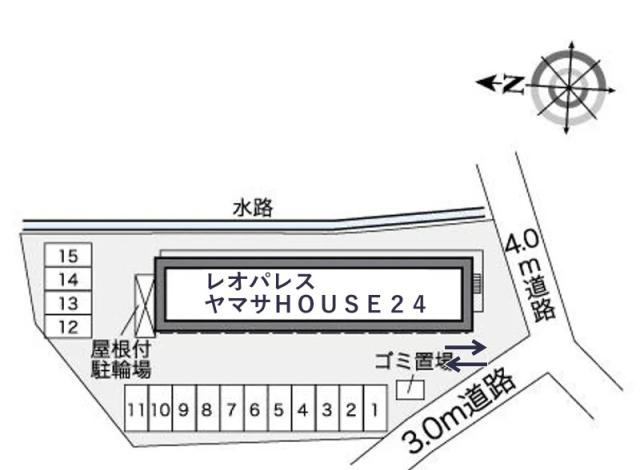 レオパレスヤマサHOUSE24駐車場【25446】の駐車場写真