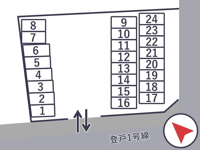 NPC24H向ヶ丘遊園駅北口第2パーキングの駐車場写真