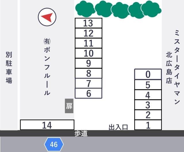 ボンフルール駐車場の駐車場写真