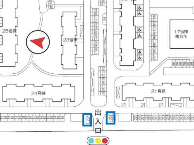 原山台3丁 団地駐車場(21・24号棟付近)の駐車場写真