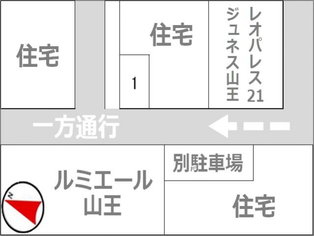 大森駅徒歩7分APARTMENT山王akippa駐車場の駐車場写真