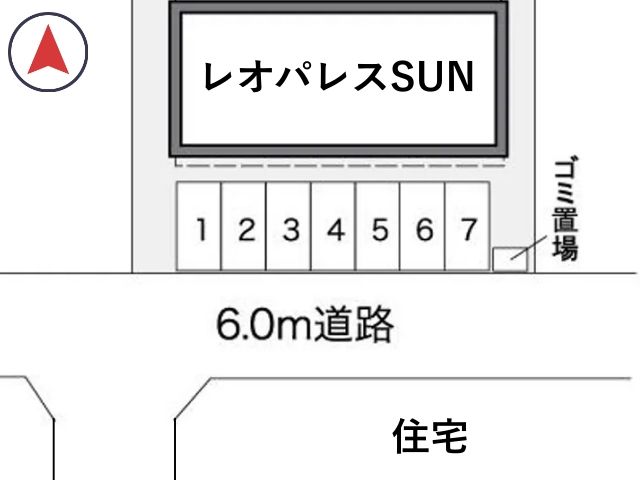 レオパレスSUN駐車場【27250】の駐車場写真