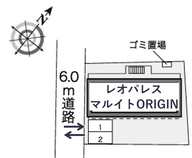レオパレスマルイトORIGIN駐車場【41367】の駐車場写真