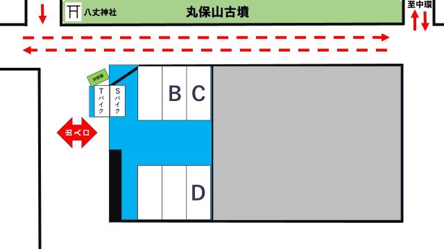丸保山古墳駐車場(D)の駐車場写真