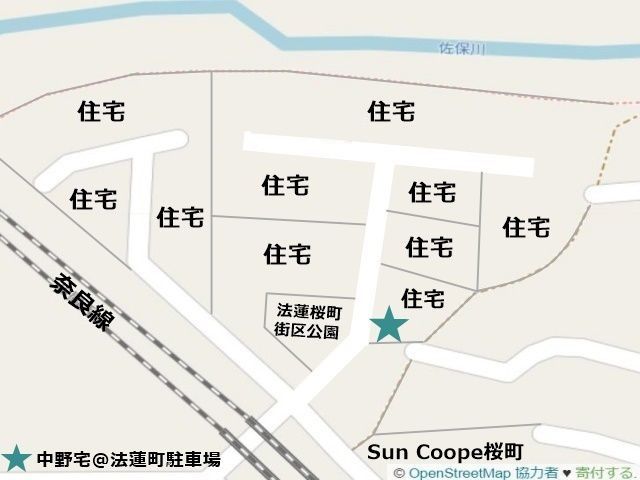 中野宅@法蓮町駐車場の駐車場写真