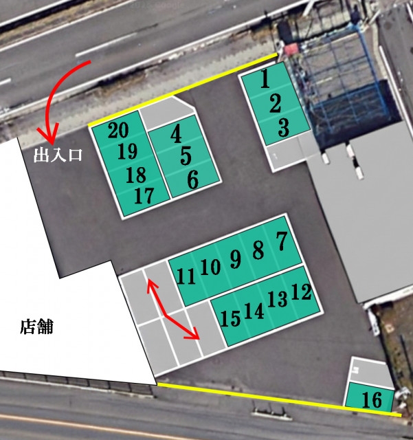 キッチンくま 駐車場の駐車場写真