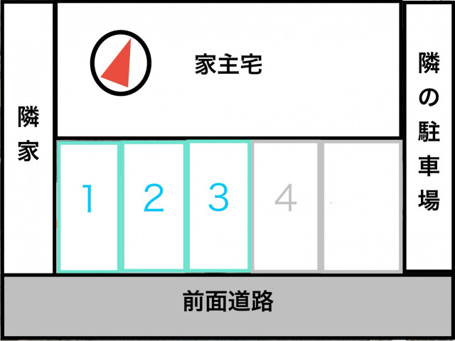 戸坂千足1丁目駐車場の駐車場写真