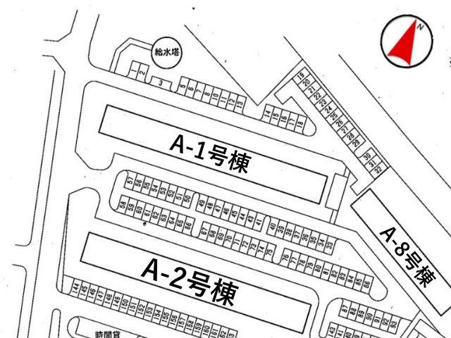 招提団地駐車場【A-1号棟・A-2号棟付近】(30101)の駐車場写真