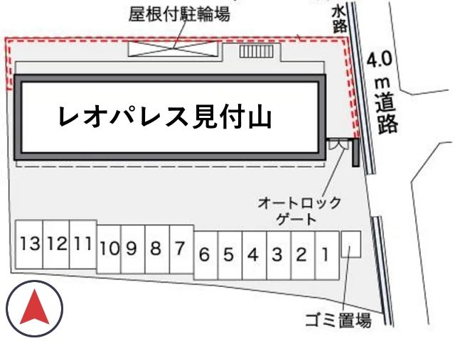 レオパレス見付山駐車場【37166】の駐車場写真