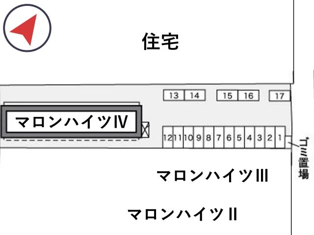 レオパレスマロンハイツ Ⅳ駐車場【35183】の駐車場写真