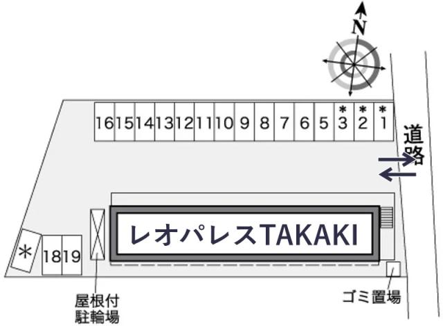 レオパレスTAKAKI駐車場【27726】の駐車場写真