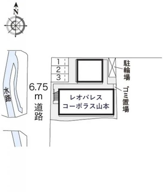 レオパレスコーポラス山本駐車場【18145】の駐車場写真