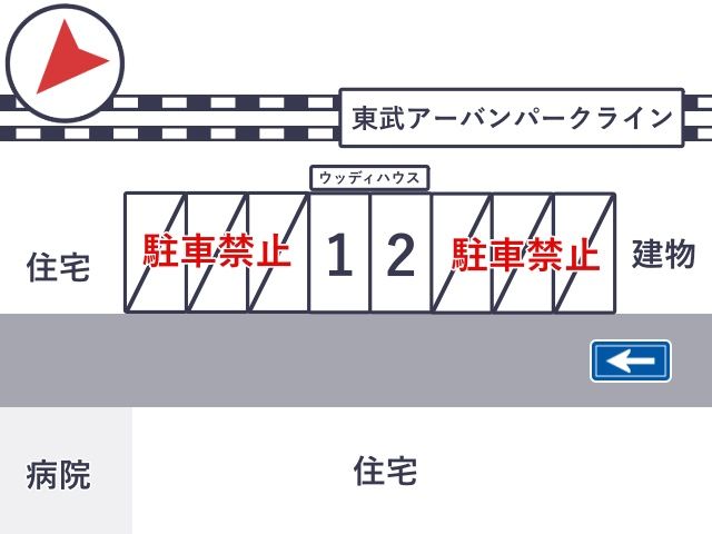 ウッディハウス駐車場◎アキッパ駐車場の駐車場写真