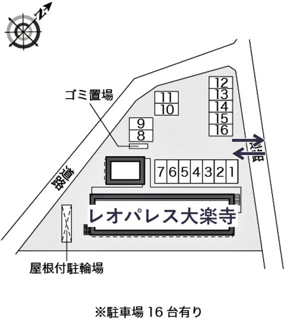 レオパレス大楽寺駐車場【28133】の駐車場写真