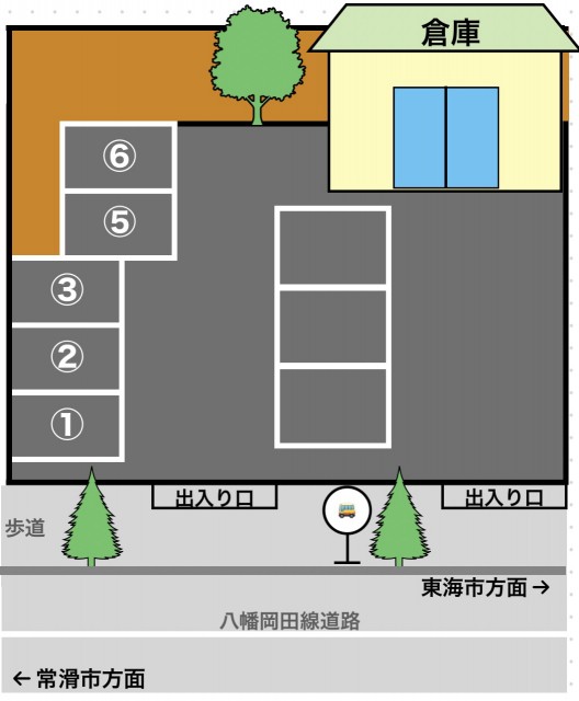 知多市にしの台2丁目駐車場の駐車場写真