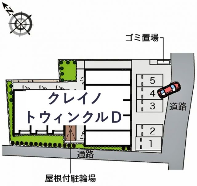 クレイノトウィンクルD駐車場【58920】の駐車場写真