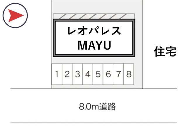 レオパレスMAYU駐車場【20500】の駐車場写真