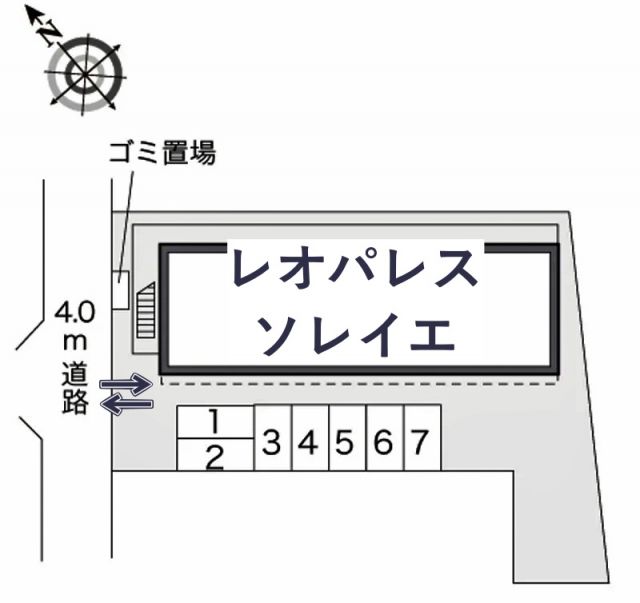 レオパレスソレイエ駐車場【22253】の駐車場写真
