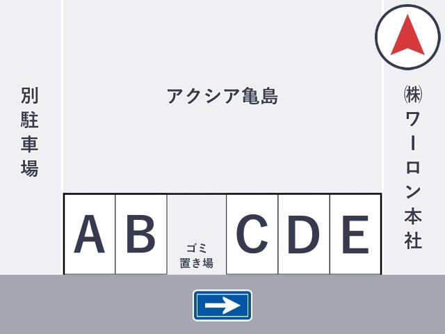 アクシア亀島駐車場の駐車場写真