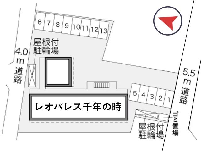 レオパレス千年の時駐車場【30888】の駐車場写真