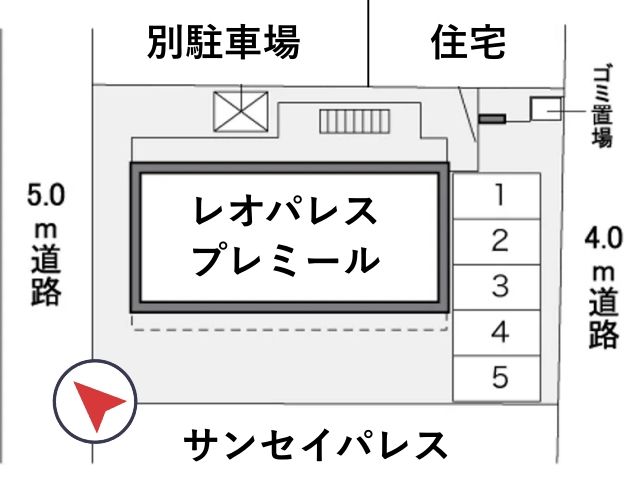 レオパレスプレミール駐車場【33787】の駐車場写真