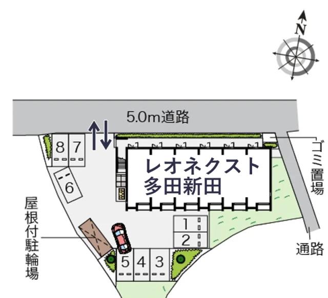レオネクスト多田新田駐車場【55429】の駐車場写真
