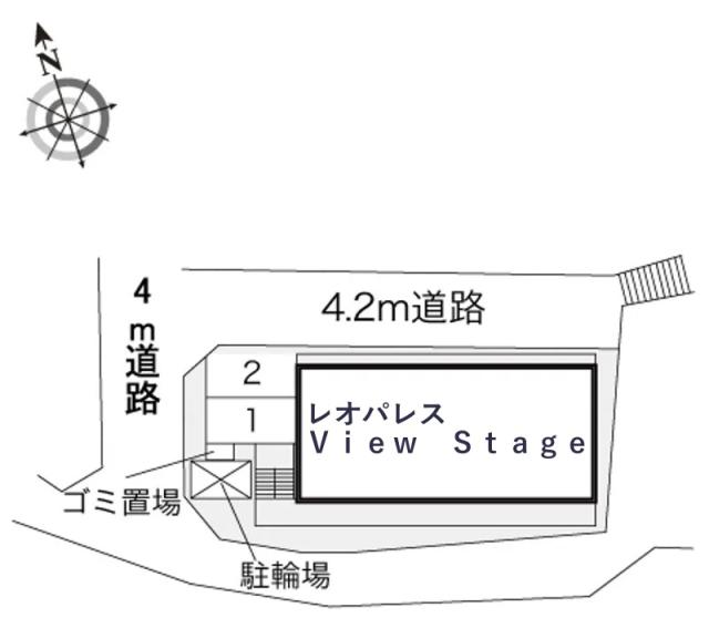 レオパレスView Stage駐車場【17801】の駐車場写真