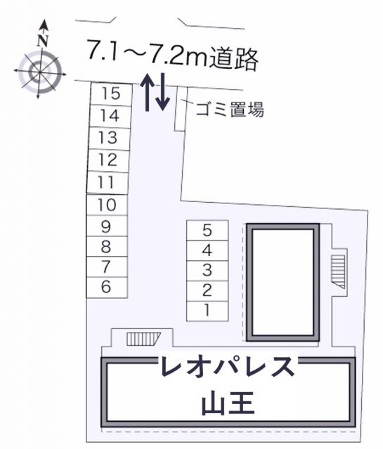 レオパレス山王駐車場【20835】の駐車場写真