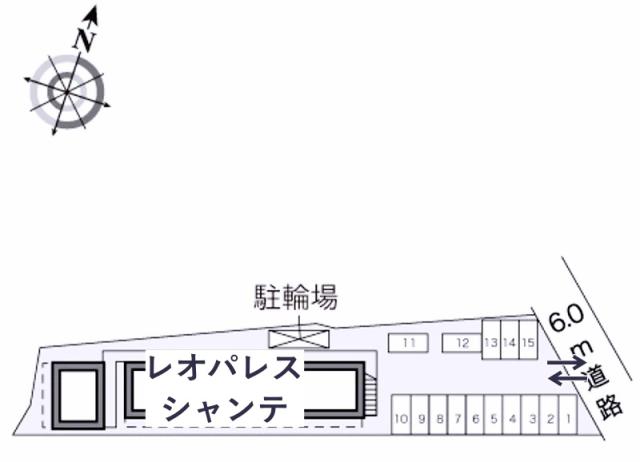 レオパレスシャンテ駐車場【24669】の駐車場写真