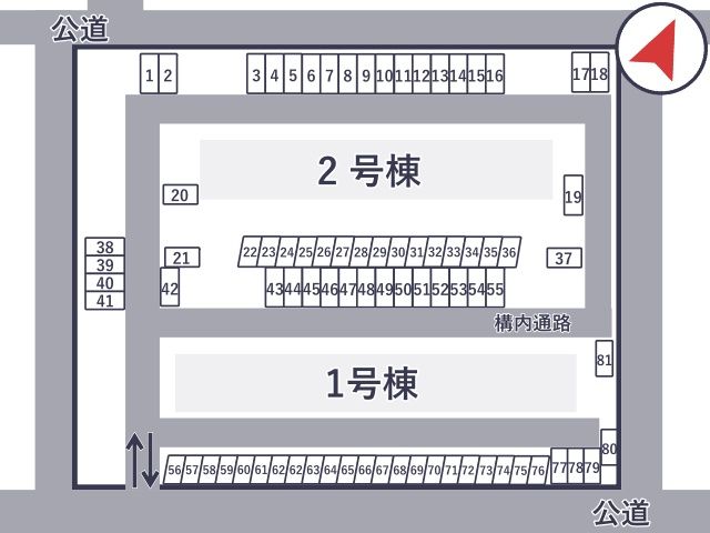 ビレッジハウス中須【W-449】の駐車場写真