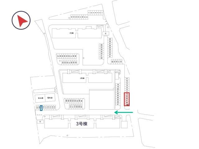 深井中町 団地駐車場(3号棟付近)の駐車場写真