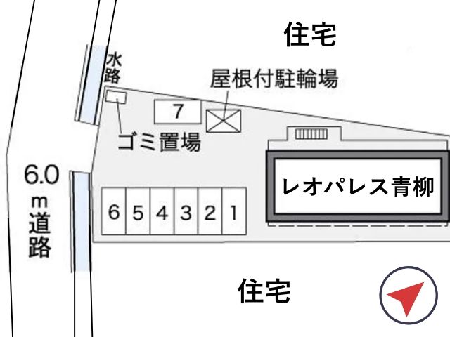 レオパレス青柳駐車場【36353】の駐車場写真