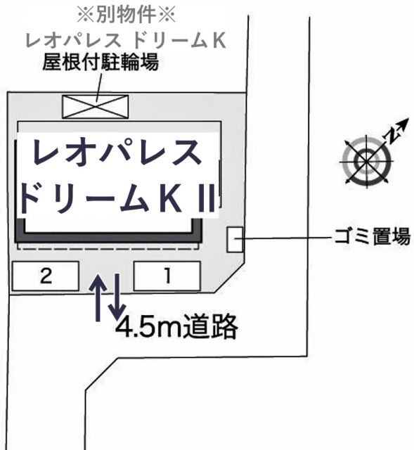 レオパレスドリームKⅡ駐車場【25084】の駐車場写真