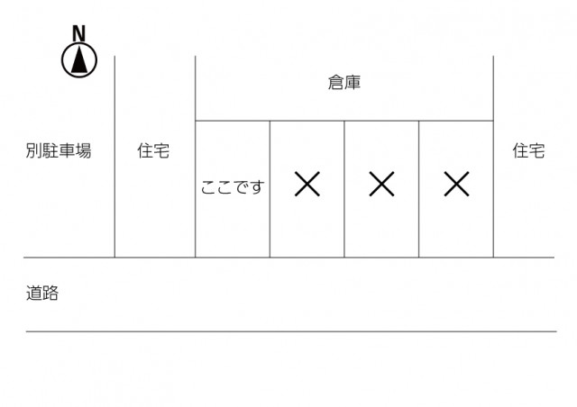 文翔館 北東側 akippa駐車場の駐車場写真