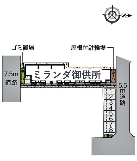 ミランダ御供所駐車場【55841】の駐車場写真