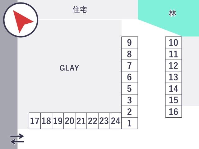 GLAY 建物前 駐車場の駐車場写真