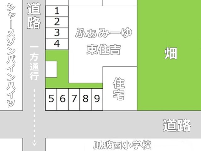 駐車場配置図です。