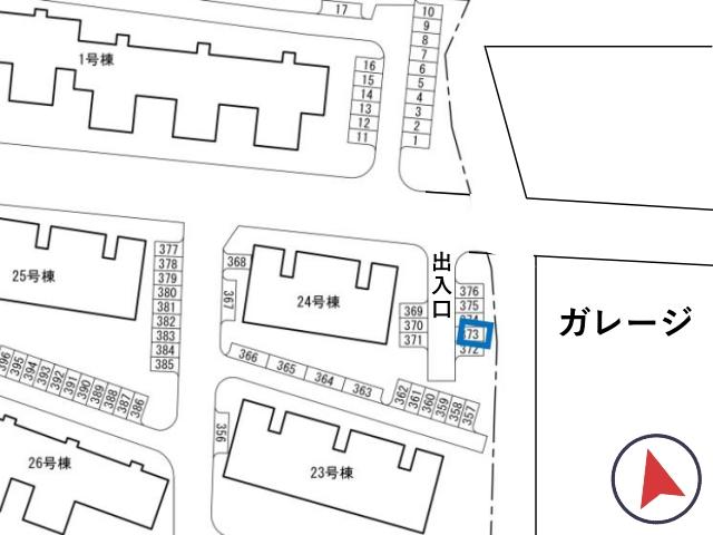 八尾高砂団地駐車場(24号棟付近)の駐車場写真