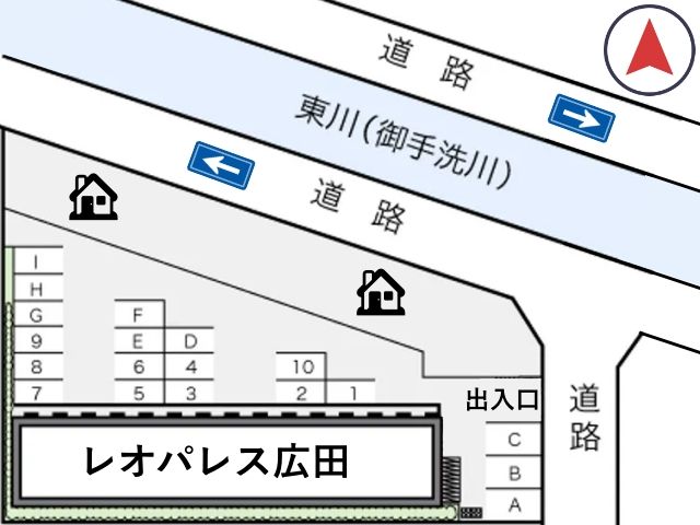 レオパレス広田駐車場【14383】の駐車場写真