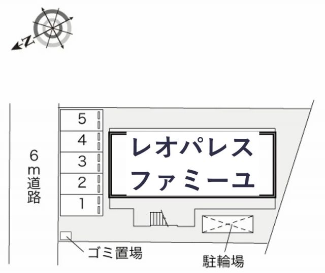 レオパレスファミーユ駐車場【17998】の駐車場写真