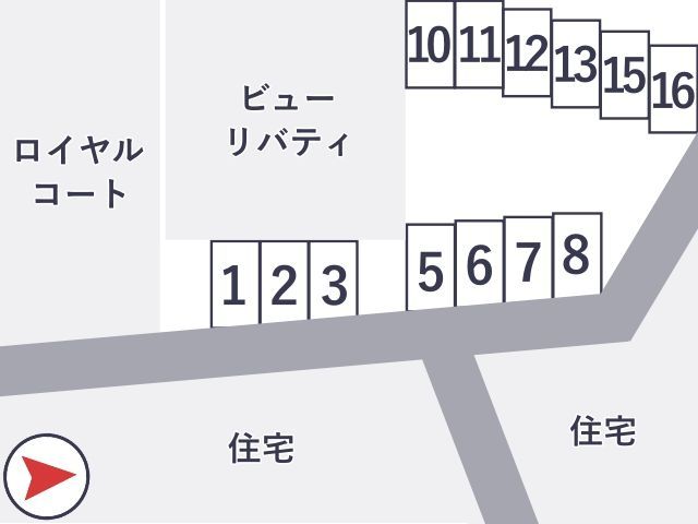 ビューリバティ駐車場の駐車場写真