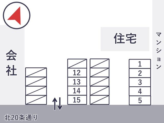 東区北20条東13丁目駐車場の駐車場写真