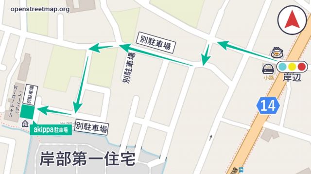 岸部北2丁目駐車場の駐車場写真