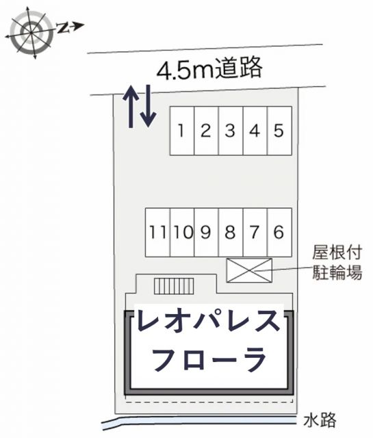 レオパレスフローラ駐車場【31428】の駐車場写真