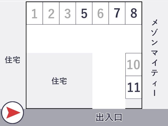 メゾンマイティー駐車場の駐車場写真