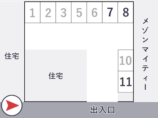 メゾンマイティー駐車場の駐車場写真