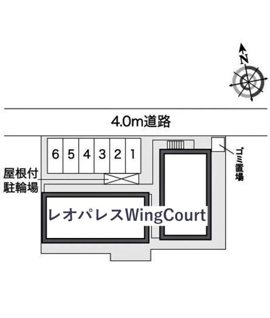 レオパレスWingCourt駐車場【25796】の駐車場写真