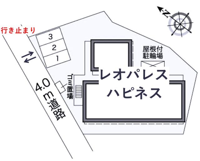 レオパレスハピネス駐車場【25588】の駐車場写真