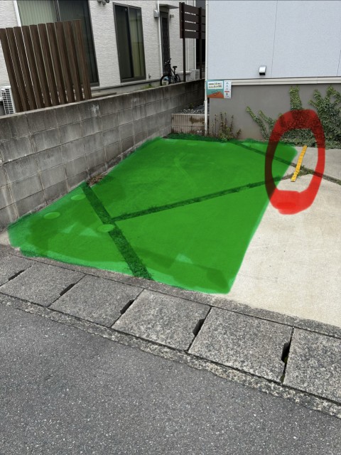 原1丁目9K邸☆akippa駐車場の駐車場写真