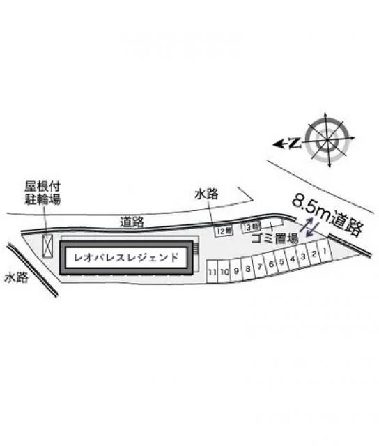 レオパレスレジェンド駐車場【37352】の駐車場写真